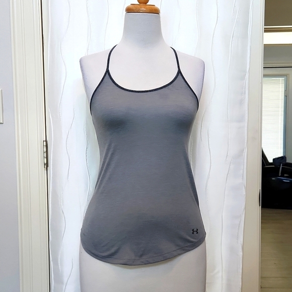 Under Armour Threadborne Gray Tank Top - Picture 1 of 5